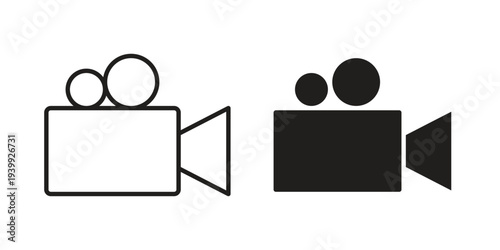 Video camera icon. Premium thin line vector illustrator. Vector EPS10