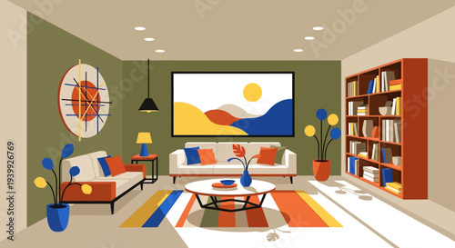 Modern Living Room Interior Design Elements 3.