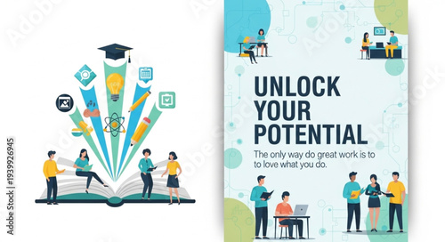 Team of Diverse Business Professionals Collaborating.