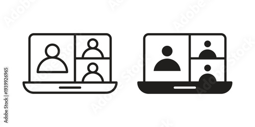 Webinar icon. Premium thin line vector illustrator. Vector EPS10
