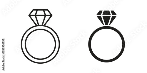 Wedding ring icon. Premium thin line vector illustrator. Vector EPS10