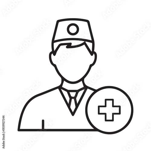 A line art depiction of a picnic basket filled with food silhouette