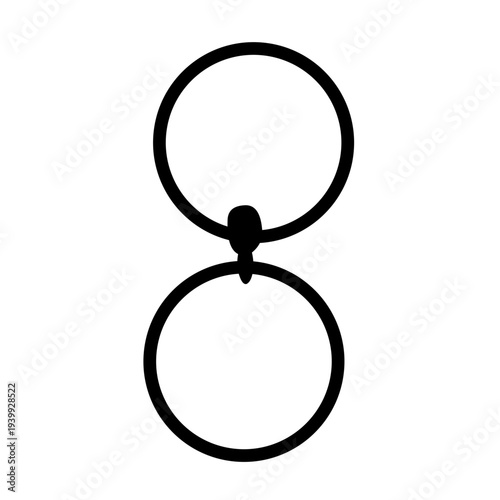 Keychain icon vector