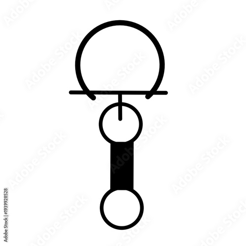 Keychain icon vector