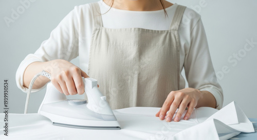 Wallpaper Mural アイロンをかける女性：主婦と家事 Torontodigital.ca