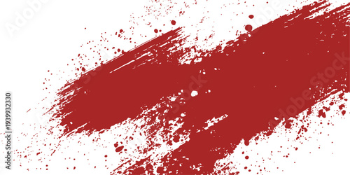 Abstract a vibrant, expressive brushstroke in striking red dominates the canvas, a visual representation of raw energy, passion, and artistic flair.