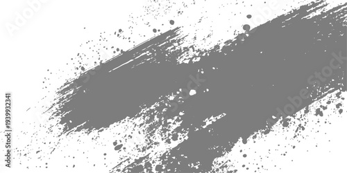 Abstract grunge strokes of grey paint, creating a textured design element against the bright background, perfect for adding an artistic touch.