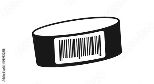 Barcode Wristband Icon - Identification and Access Control