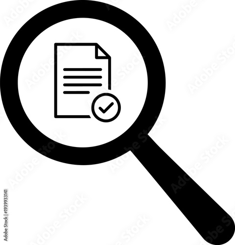 Binoculars icons for exploration and discovery