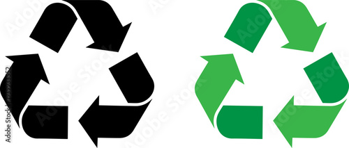 Red and green arrows pointing opposite directions