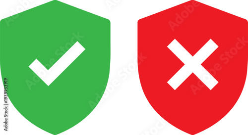 Green arrow pointing down, red arrow pointing up in contrasting directions