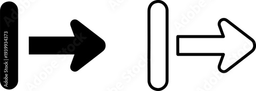 Modern arrow icons for navigation and direction