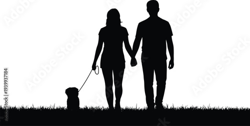 Romantic silhouette of young couple in love embracing against white background, engagement dating, valentines day and relationship concept