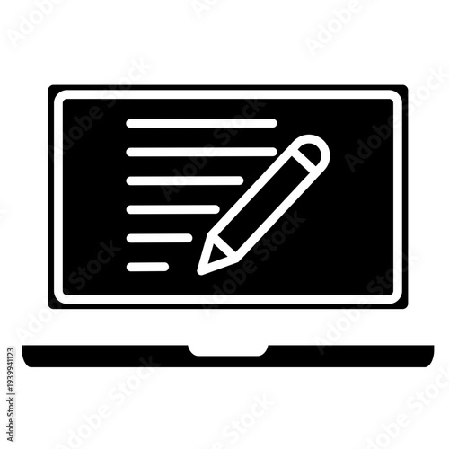  Copy Editing Glyph Icon