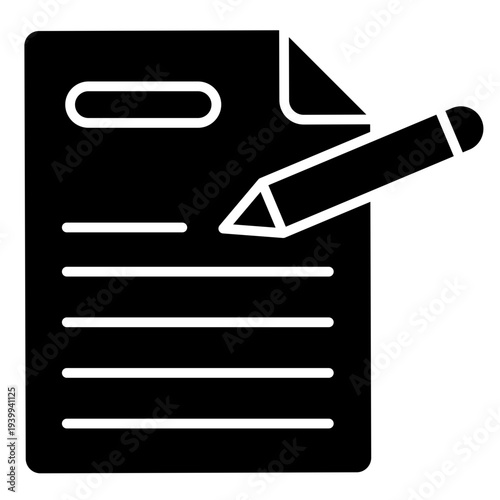  Seo Writing Glyph Icon