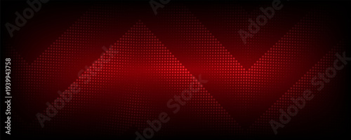 3D red techno abstract background overlap layer on dark space with glowing dots shape decoration. Modern graphic design element dotted line style concept for banners, flyer, card, or brochure cover