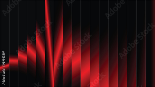 red gradient ribbed glass. Vector ribbed glass texture background. Mesh gradient. acrylic ribbed bath surface 