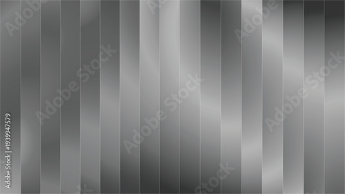 Ribbed glass background with abstract waves and glossy gradient textures in gray, perfect for modern design, digital surfaces, decorative patterns, or minimal architectural theme
