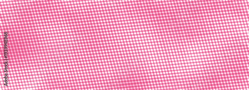 pink and white plaid fabric texture as a background.