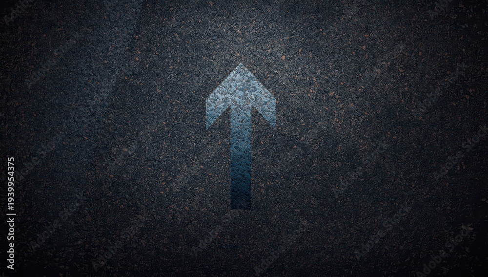 Fototapeta premium arrow on textured rubber surface