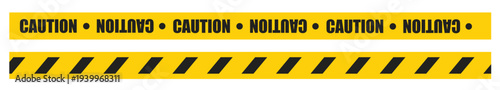 caution tape set of yellow warning ribbons abstract warning