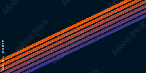 Abstract background of rainbow groovy Wavy Line design in 1970s Hippie Retro style. Vector pattern ready to use for cloth, textile, wrap and other.