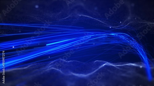 abstract blue background with waves