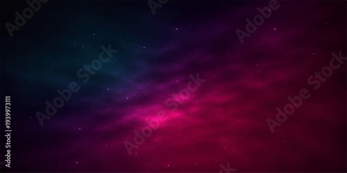 An abstract blue nebula drifts through a dark starry universe featuring a looping space background where bright galaxy light illuminates a fantasy cosmos and heavenly clouds