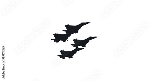 Four fighter jets perform a dynamic aerial demonstration leaving vapor trails a striking silhouette