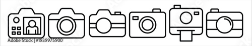 camera icon set