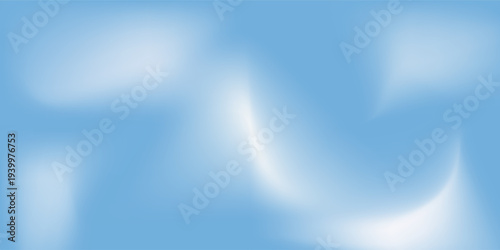 Beautiful Flowing Summer Color Abstract Background. Sky blue and cream gradient mesh background. Refreshing abstraction artwork. Vector Illustration.