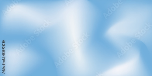 Beautiful Flowing Summer Color Abstract Background. Sky blue and cream gradient mesh background. Refreshing abstraction artwork. Vector Illustration.