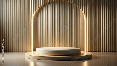 Modern Abstract Podium With Rounded Edges