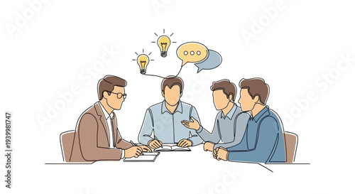 business team meeting brainstorming ideas discussion.