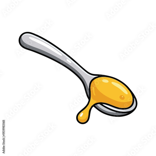 Spoon with Dripping Honey