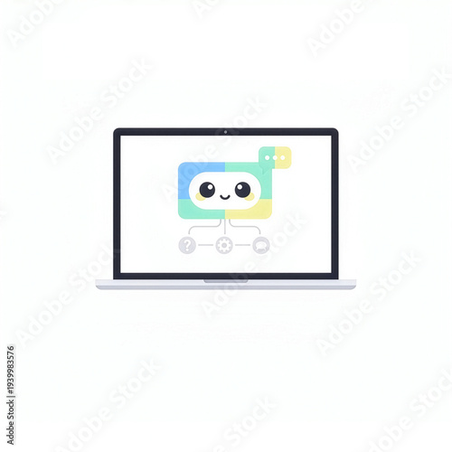 Wallpaper Mural AI Chatbot Customer Support Automation Service Flat Illustration.jpg Torontodigital.ca