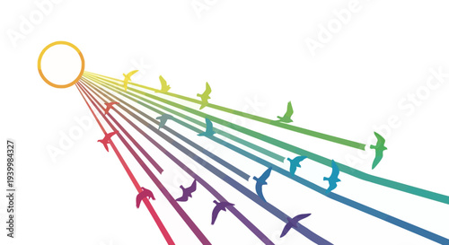 Set of 9 colorful airplanes vector icons