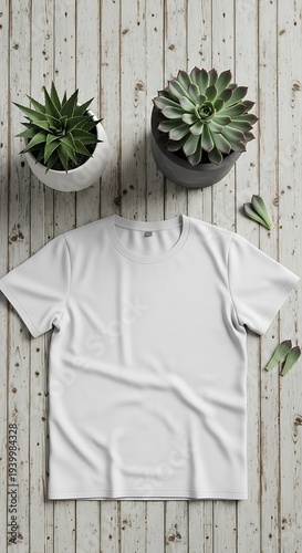 White Tshirt Mockup.
