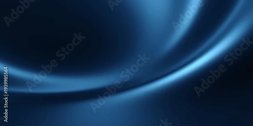 A glowing digital art illustration featuring a dark blue abstract background with flowing waves and light fractal lines creates a motion energy pattern for a sleek backdrop wallpaper