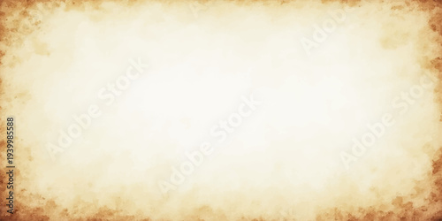 Blank aged parchment with burnt edges features a stained vintage grunge texture and antique sepia tones providing a grungy old paper background with space for text on a weathered retro surface