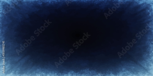 A dark abstract blue background features motion texture and radiant light rays piercing through a storm of smoke and clouds to create a high energy nature design backdrop