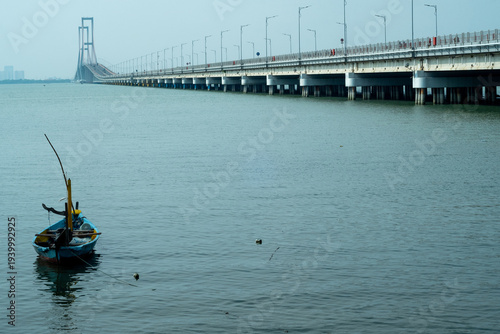 suspension bridge over the sea