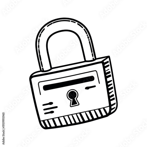 lock icon vector illustration