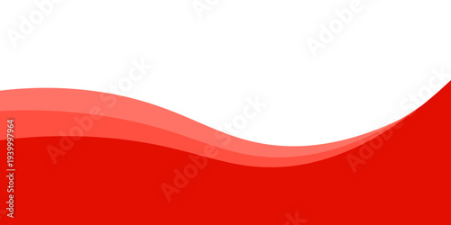 Red separator footer, modern divider shape vector illustration