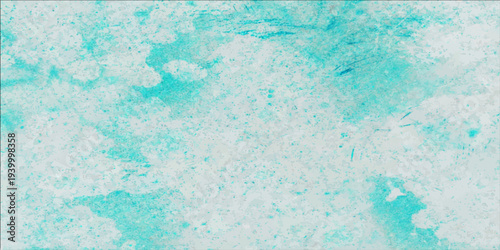 Abstract turquoise watercolor wash, capturing the essence of water and sky in a harmonious blend of vibrant hues.