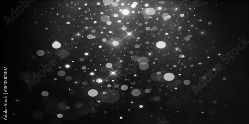 Abstract luminous orbs of light dance in the shadows, showcasing a sparkling display of luminous bokeh, perfect for creating an atmosphere of enchantment and mystery. 