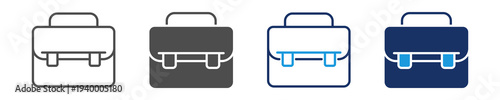 briefcase icon set with multi concept