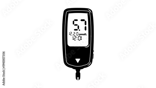 Lactate Control Tool, black isolated silhouette