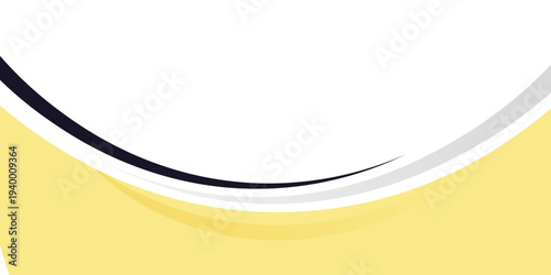Yellow wavy modern abstract background vector eps10