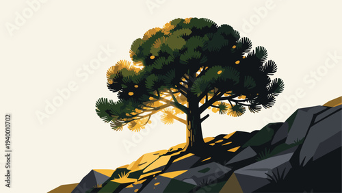 vector illustration of a tree